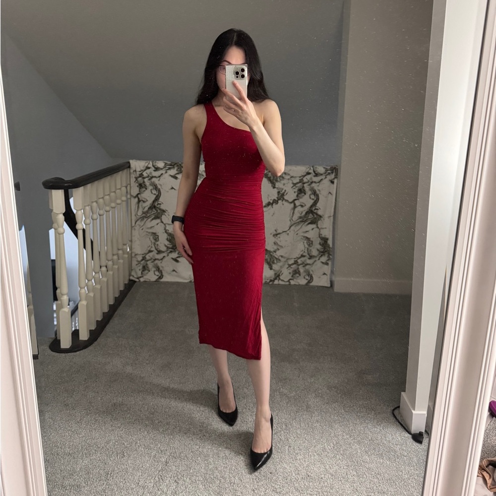 Klassy one-shoulder brami dress XXS